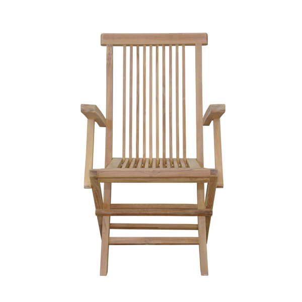 Anderson Teak Bristol Folding Teak Patio Dining Chair Wayfair